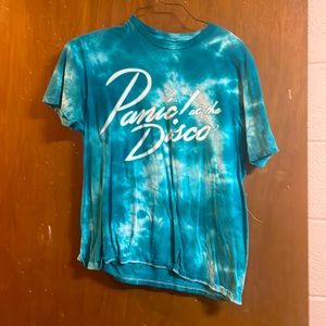 Tie-dye panic at the disco band tee